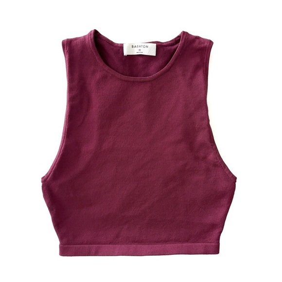 Babaton | Sculpt Knit Racerback Tank Grapevine Size XS - Picture 4 of 9